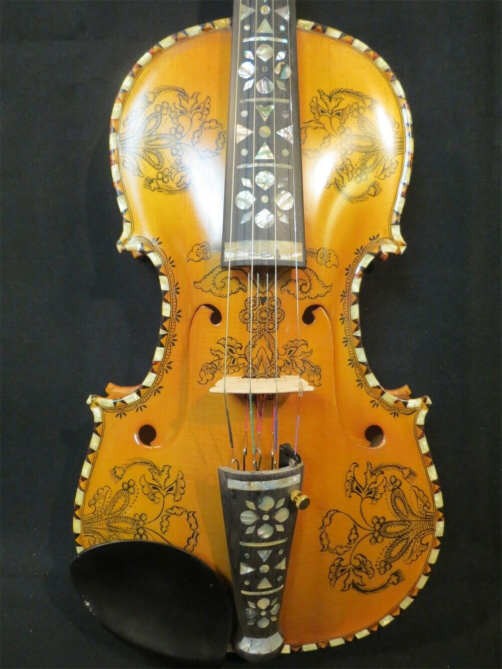 Musical Instrument Fiddle - 4/4 Hardanger Fiddle Replika Biola Norwegia