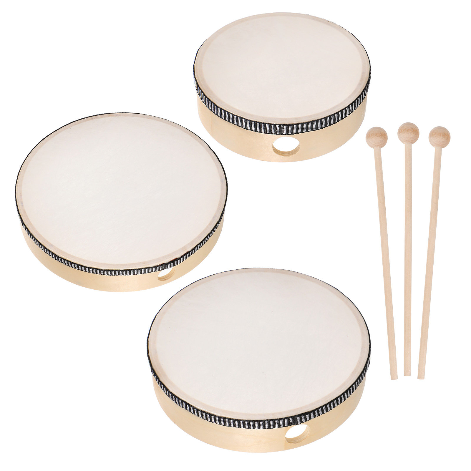 Musical Instrument With Hand - 6 Buah Set Drum Tangan Anak-anak