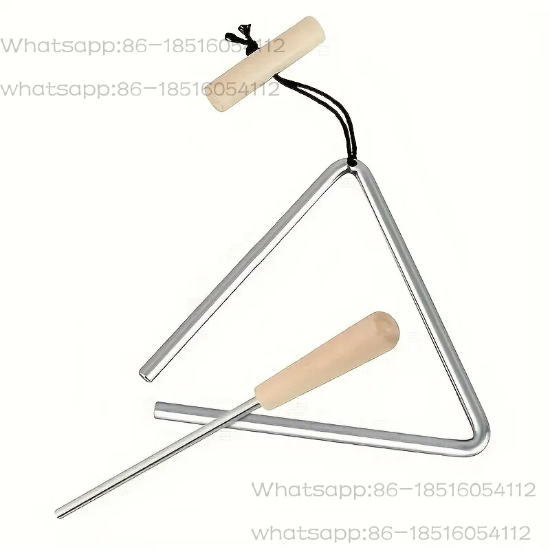 Triangle Beater Music - 1 buah Set Instrumen Segitiga Profesional,