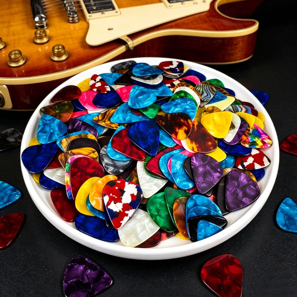 Musical Instrument Mandolin - 81 Buah Pick Gitar Seluloid 0.46Mm,