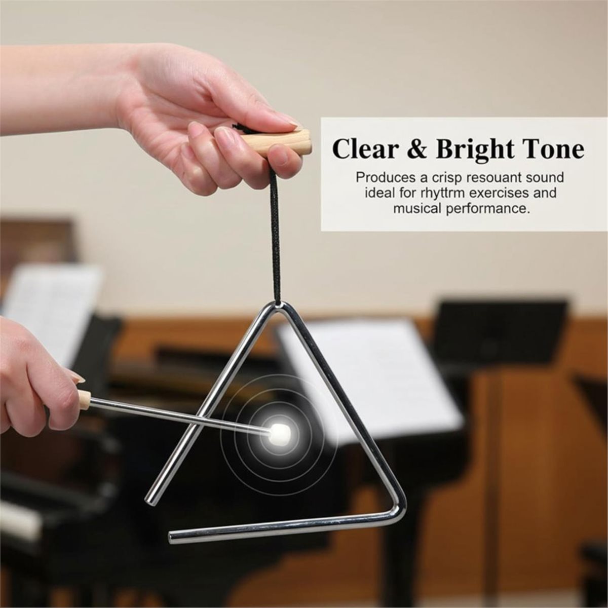 Triangle Beater Music - [MEGA SALE]2PCS Alat Musik Segitiga 6