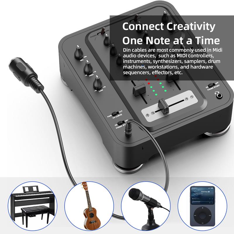 Musical Instrument Videos - ~*Penjualan Panas Kabel Konverter MIDI Din
