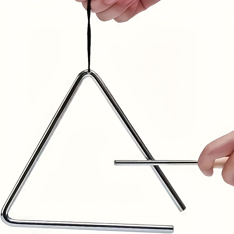 Triangle Beater Music - 1 buah Set Instrumen Segitiga Profesional,