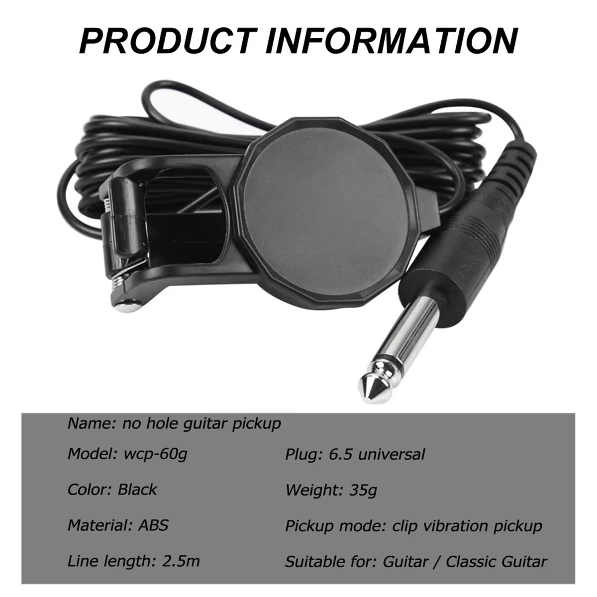 Audio Jack Clip On Pickup/2.5  - Musical Instrument Banjo ulasan dan harga