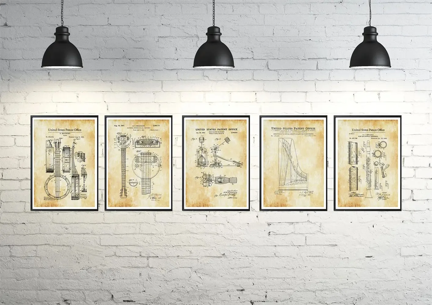 Poster Seni Dinding Alat Musik - Musical Instrument Videos ulasan dan harga