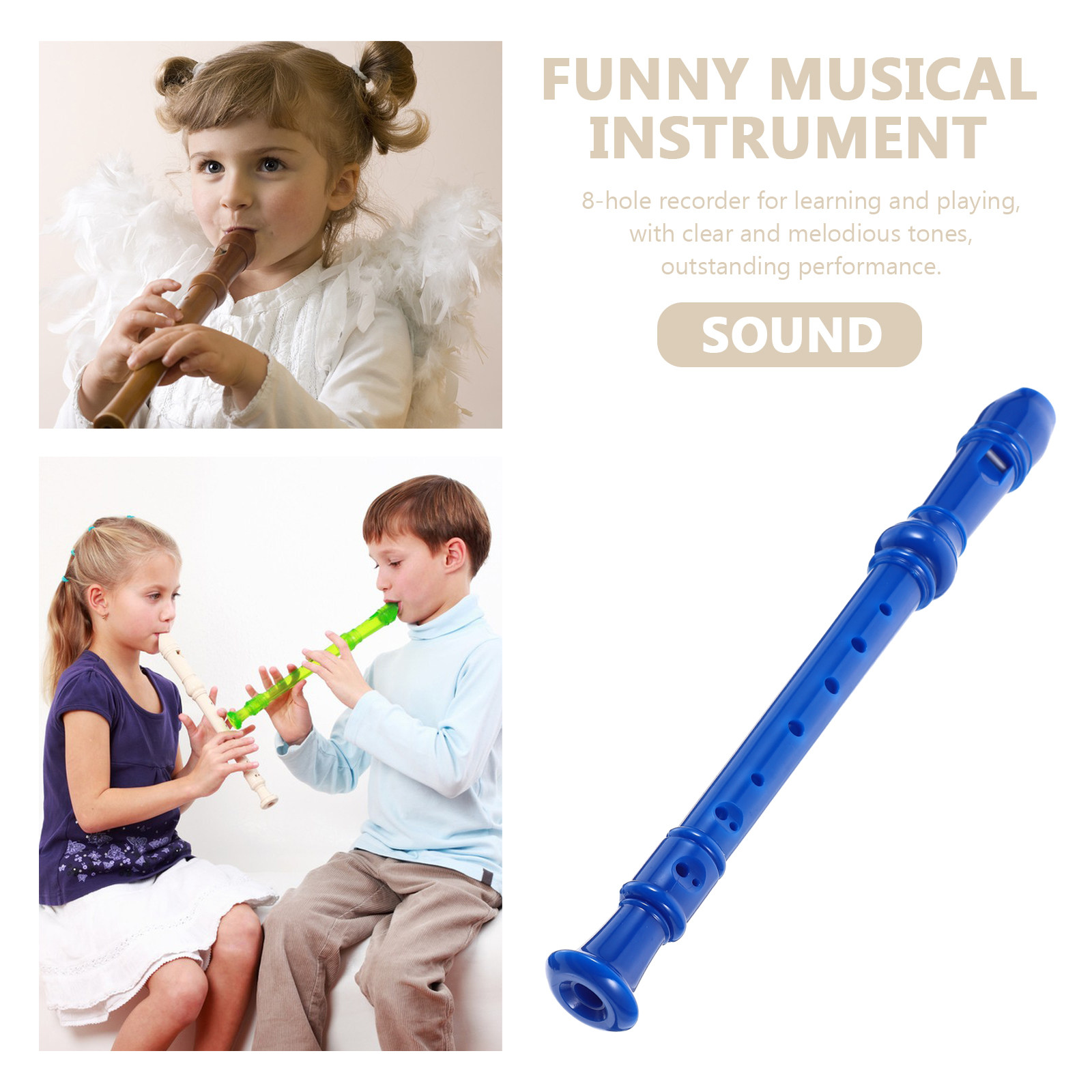 Rekorder Soprano 8 Lubang untu - Musical Instrument A Recorder ulasan dan harga
