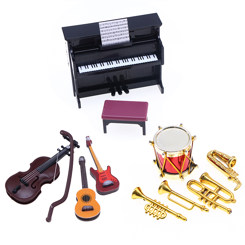 Set Alat Musik Miniatur Skala  - Musical Instrument Like Guitar ulasan dan harga