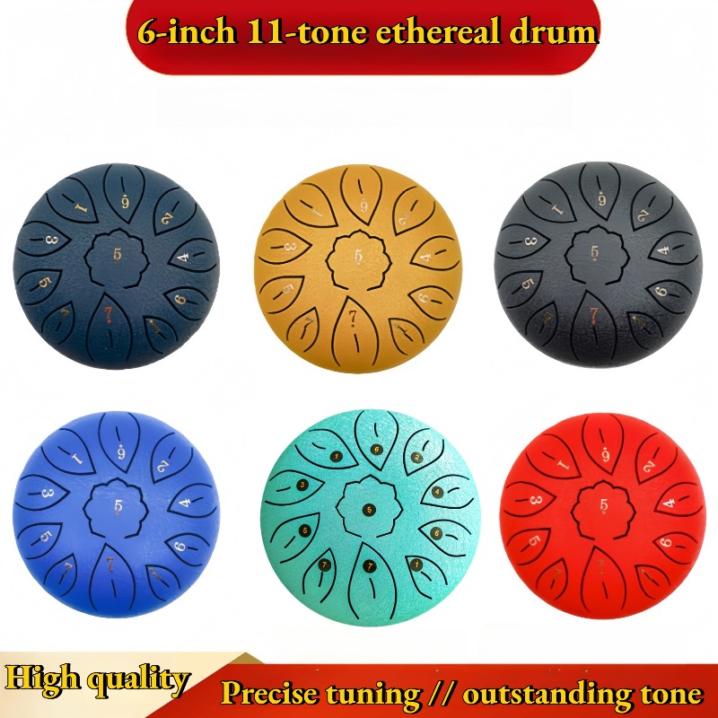 Instrumen Drum Ethereal 6 Inci - Musical Instrument With Hand ulasan dan harga